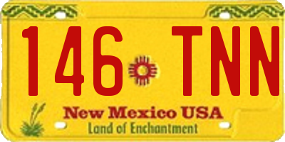 NM license plate 146TNN