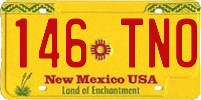 NM license plate 146TNO