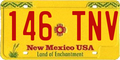 NM license plate 146TNV