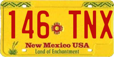 NM license plate 146TNX