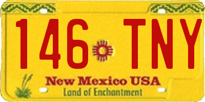 NM license plate 146TNY