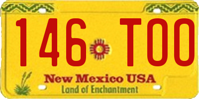 NM license plate 146TOO