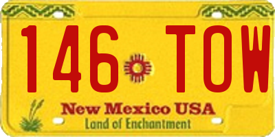 NM license plate 146TOW