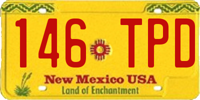 NM license plate 146TPD