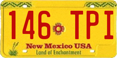 NM license plate 146TPI