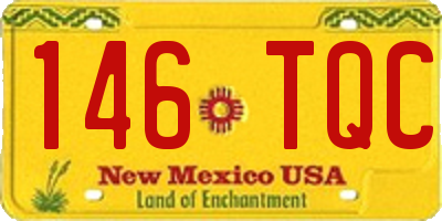NM license plate 146TQC