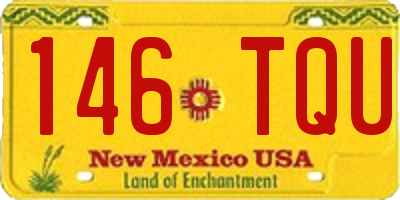 NM license plate 146TQU