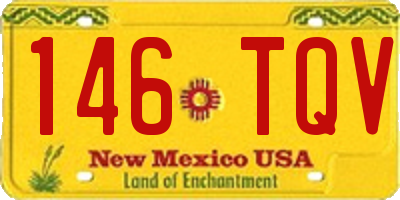 NM license plate 146TQV