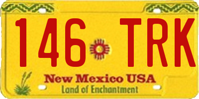NM license plate 146TRK
