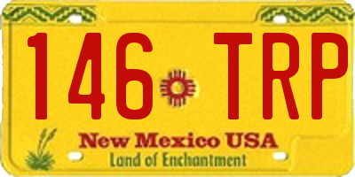 NM license plate 146TRP