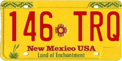 NM license plate 146TRQ
