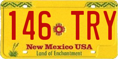 NM license plate 146TRY