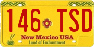 NM license plate 146TSD