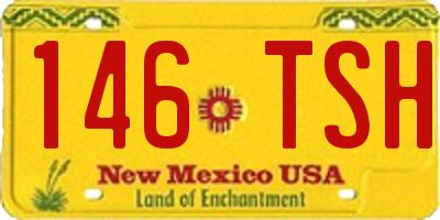 NM license plate 146TSH