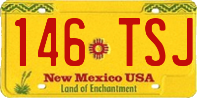 NM license plate 146TSJ