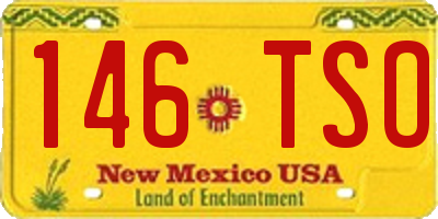 NM license plate 146TSO
