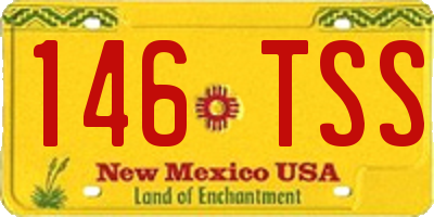 NM license plate 146TSS