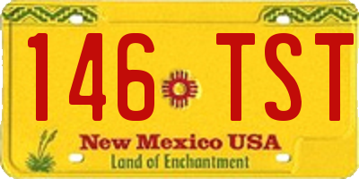 NM license plate 146TST