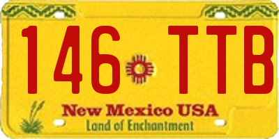 NM license plate 146TTB