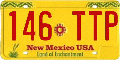 NM license plate 146TTP