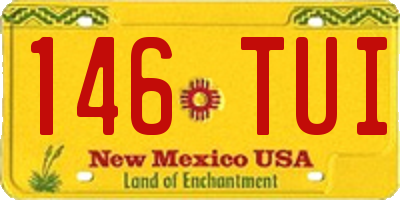 NM license plate 146TUI