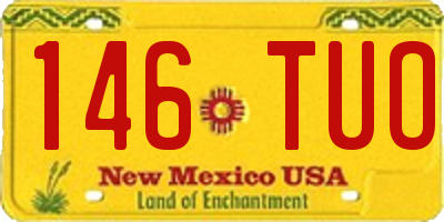 NM license plate 146TUO