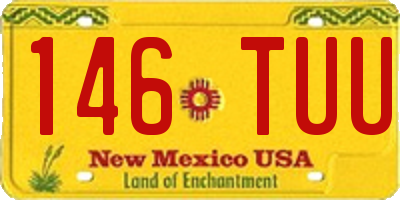 NM license plate 146TUU