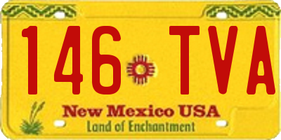 NM license plate 146TVA