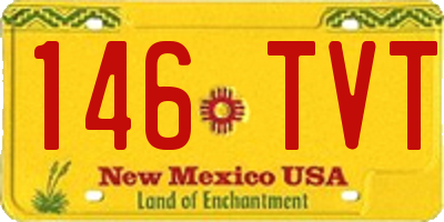 NM license plate 146TVT