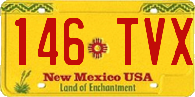 NM license plate 146TVX