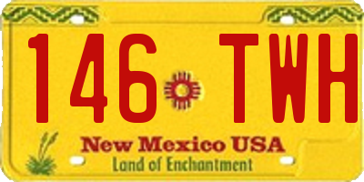 NM license plate 146TWH