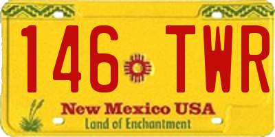 NM license plate 146TWR