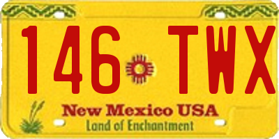 NM license plate 146TWX