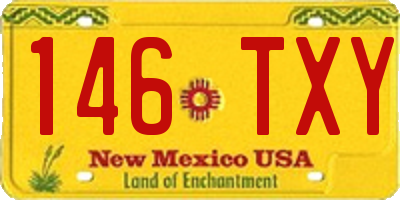 NM license plate 146TXY