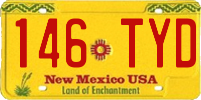 NM license plate 146TYD