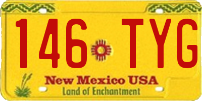 NM license plate 146TYG