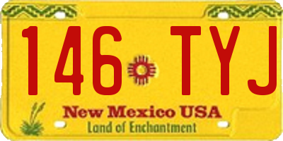 NM license plate 146TYJ
