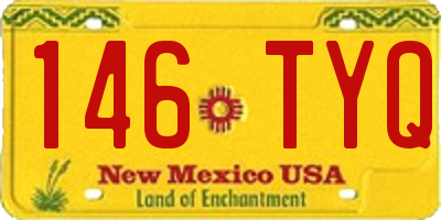 NM license plate 146TYQ