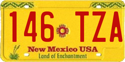 NM license plate 146TZA