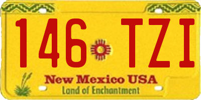 NM license plate 146TZI