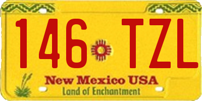 NM license plate 146TZL