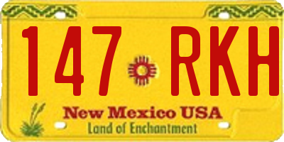 NM license plate 147RKH