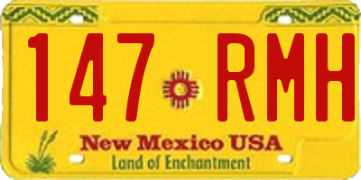 NM license plate 147RMH