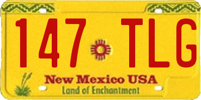 NM license plate 147TLG