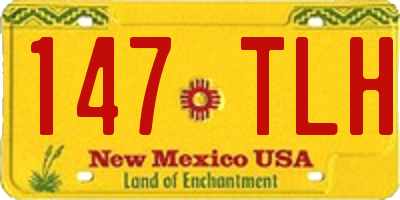 NM license plate 147TLH
