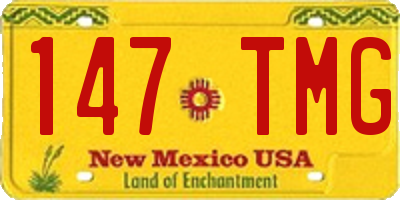 NM license plate 147TMG