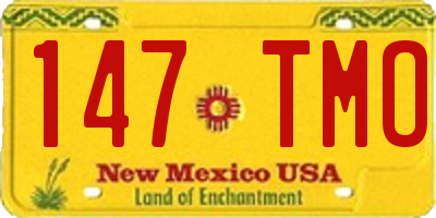 NM license plate 147TMO