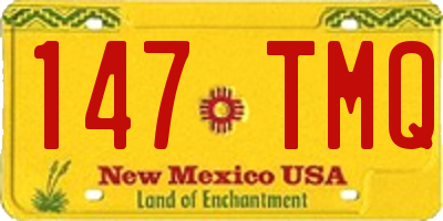 NM license plate 147TMQ