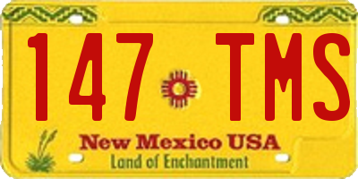 NM license plate 147TMS