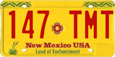 NM license plate 147TMT